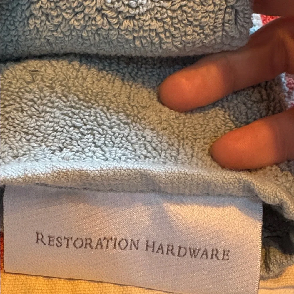 Restoration Hardware French Blue Bath Hand Towel